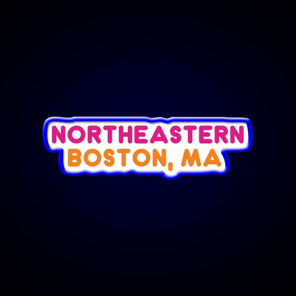 Northeastern Dunkin Donuts Fast Food Led Neon Sign For Burger Place Rgb Color