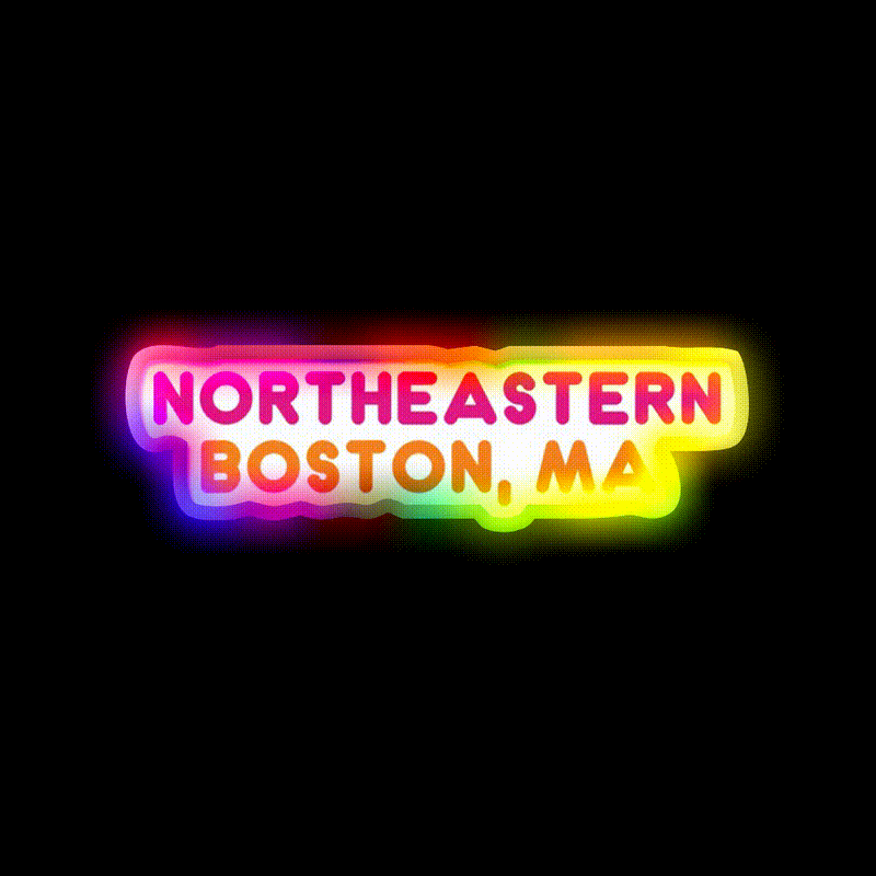 Northeastern Dunkin Donuts Fast Food Led Neon Sign For Burger Place Rgb Color