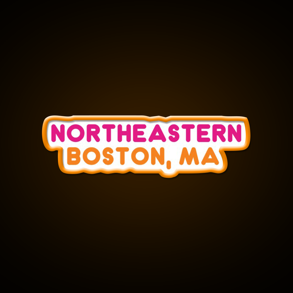 Northeastern Dunkin Donuts Fast Food Led Neon Sign For Burger Place Rgb Color