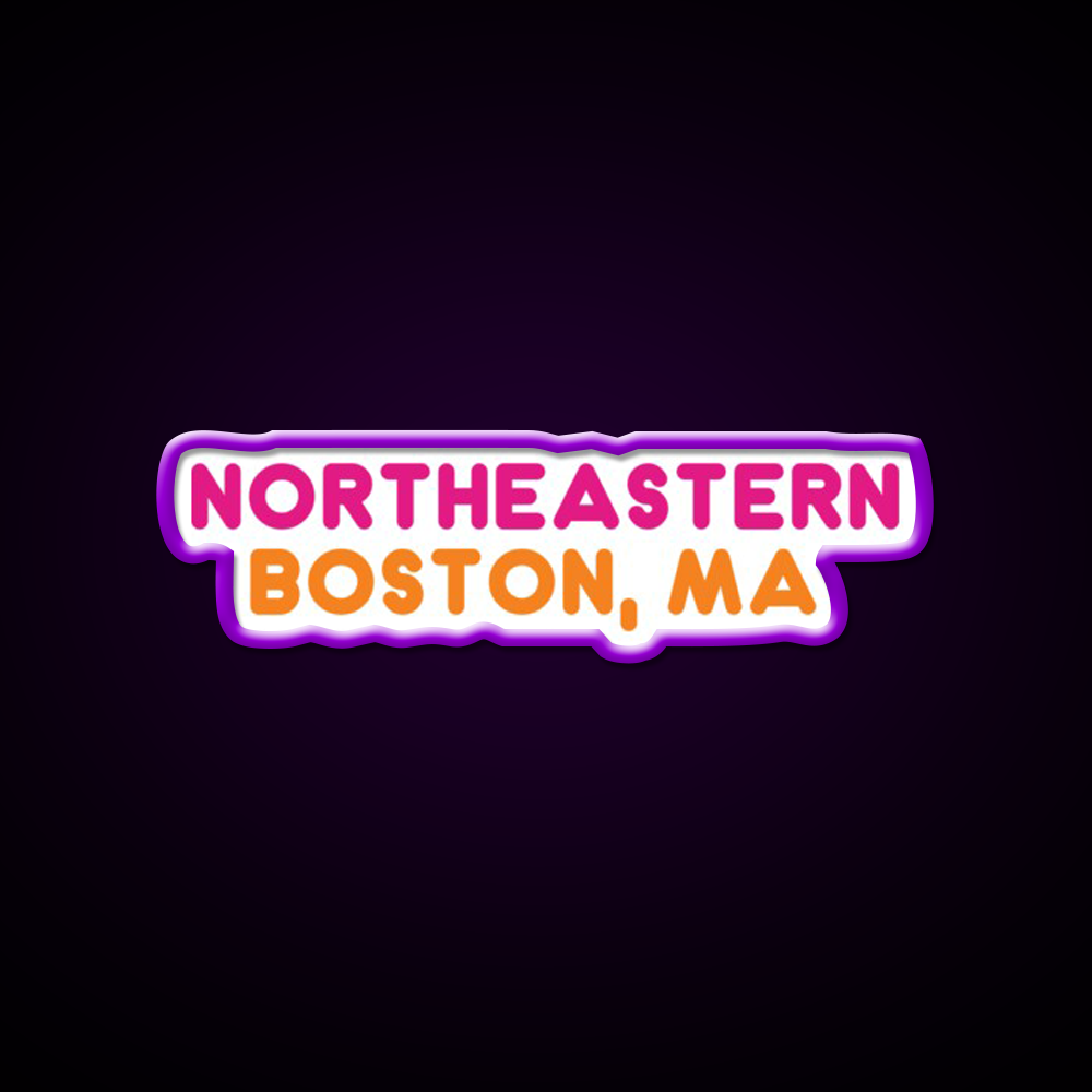 Northeastern Dunkin Donuts Fast Food Led Neon Sign For Burger Place Rgb Color