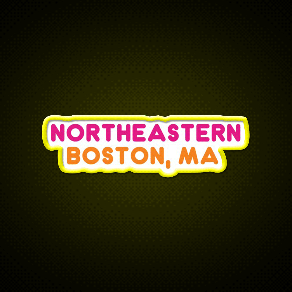 Northeastern Dunkin Donuts Fast Food Led Neon Sign For Burger Place Rgb Color