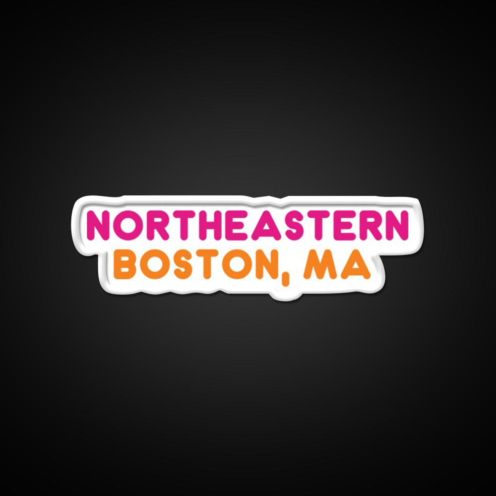 Northeastern Dunkin Donuts Fast Food Led Neon Sign For Burger Place Rgb Color