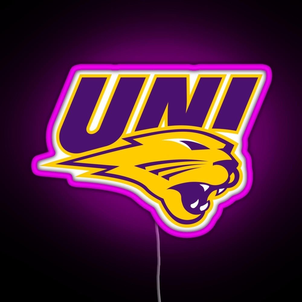 Northern Iowa Panthers Rgb Led Neon Sign Pop Wall Art - Shineneon