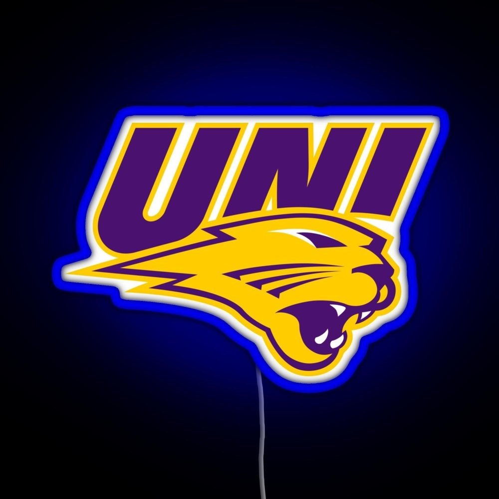 Northern Iowa Panthers Rgb Led Neon Sign Pop Wall Art - Shineneon