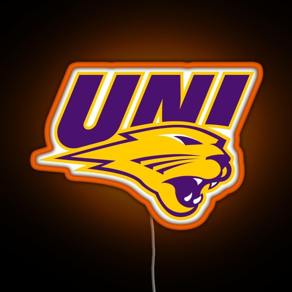 Northern Iowa Panthers Rgb Led Neon Sign Pop Wall Art - Shineneon