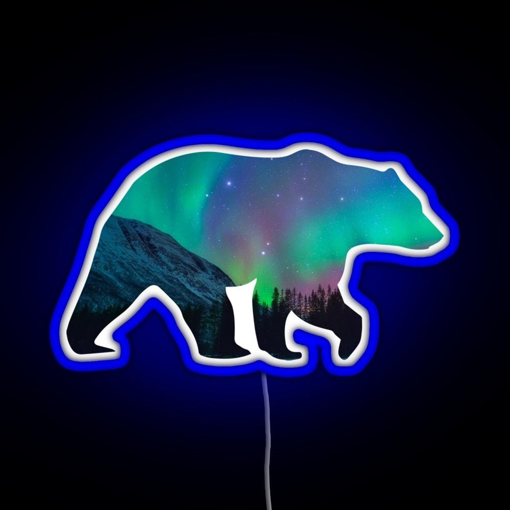 Northern Lights Bear Rgb Neon Sign - Shineneon