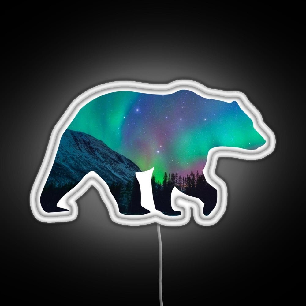 Northern Lights Bear Rgb Neon Sign - Shineneon