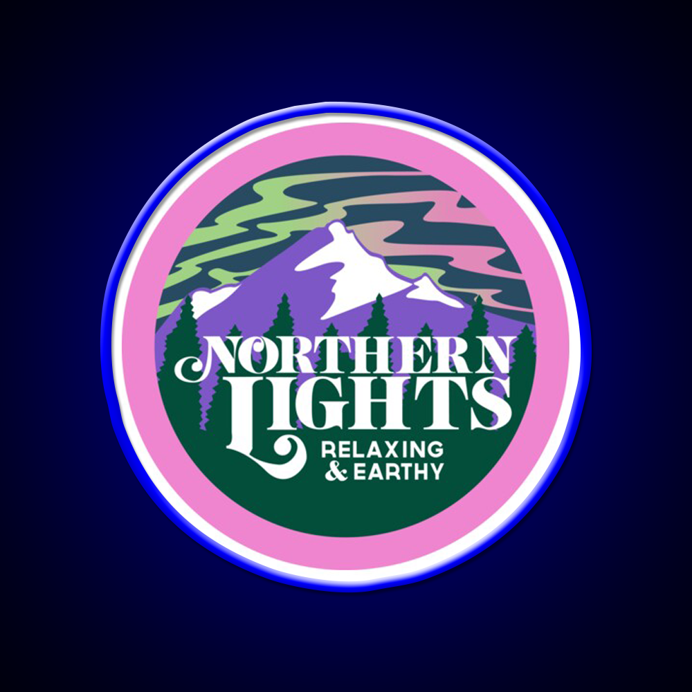 Northern Lights Hemp Inspired Green Leaf Led Neon Sign Rgb Color