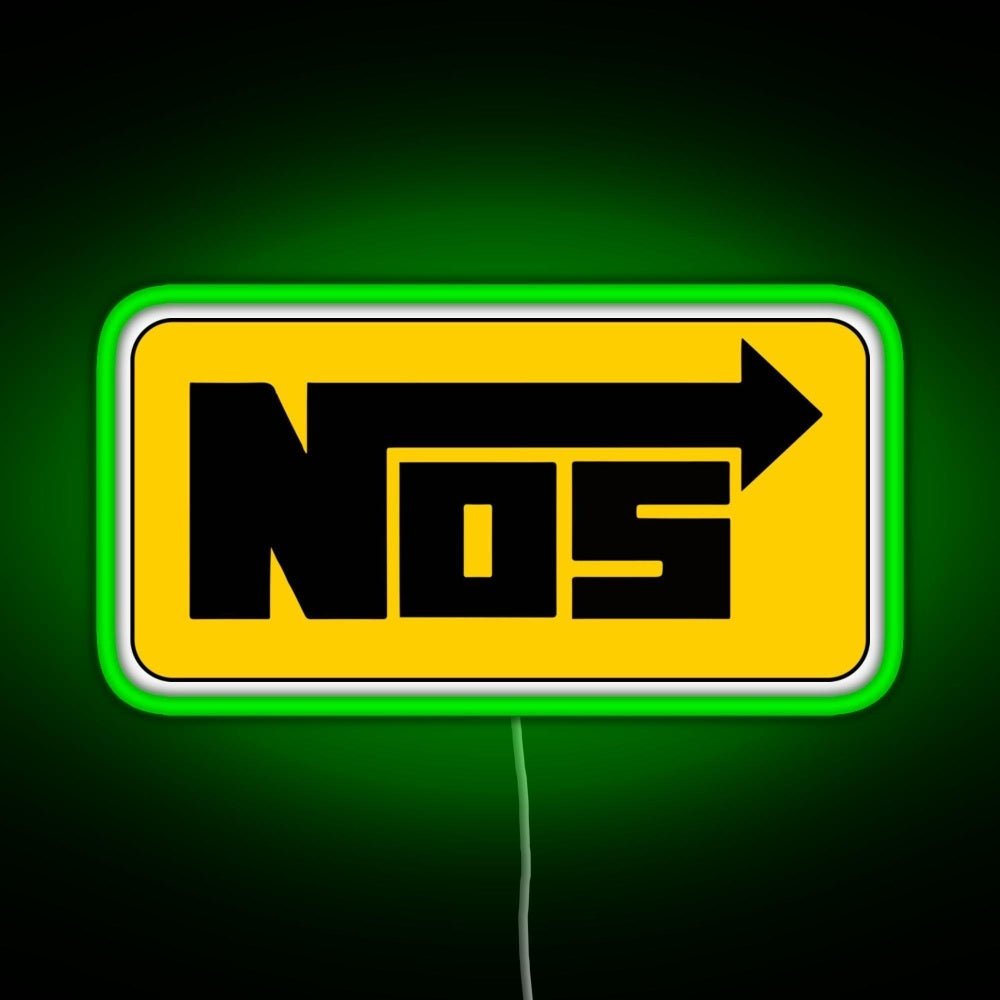 Nos Cool Helmet Stickers Rgb Neon Sign - Shineneon