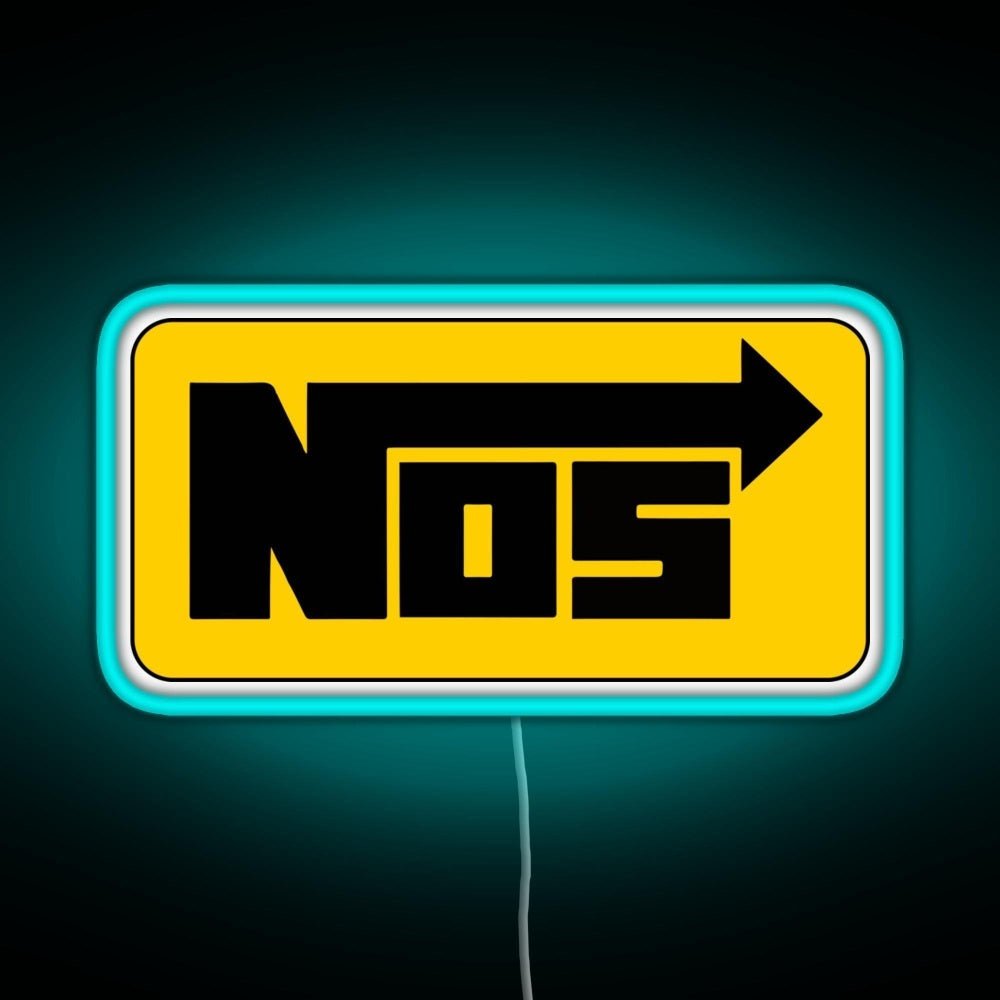 Nos Cool Helmet Stickers Rgb Neon Sign - Shineneon