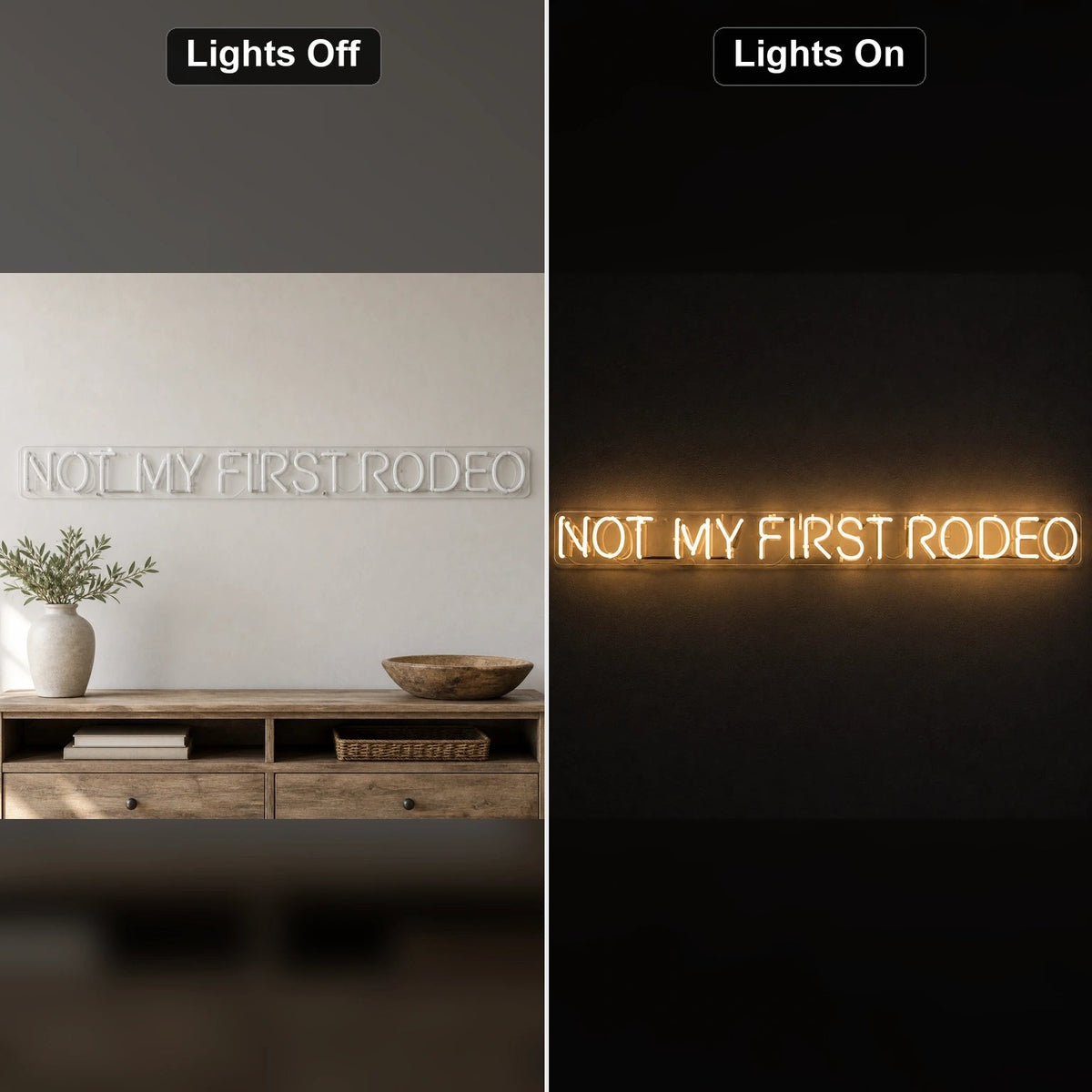 Not My First Rodeo LED Neon Sign Garage Neon Sign - Shineneon