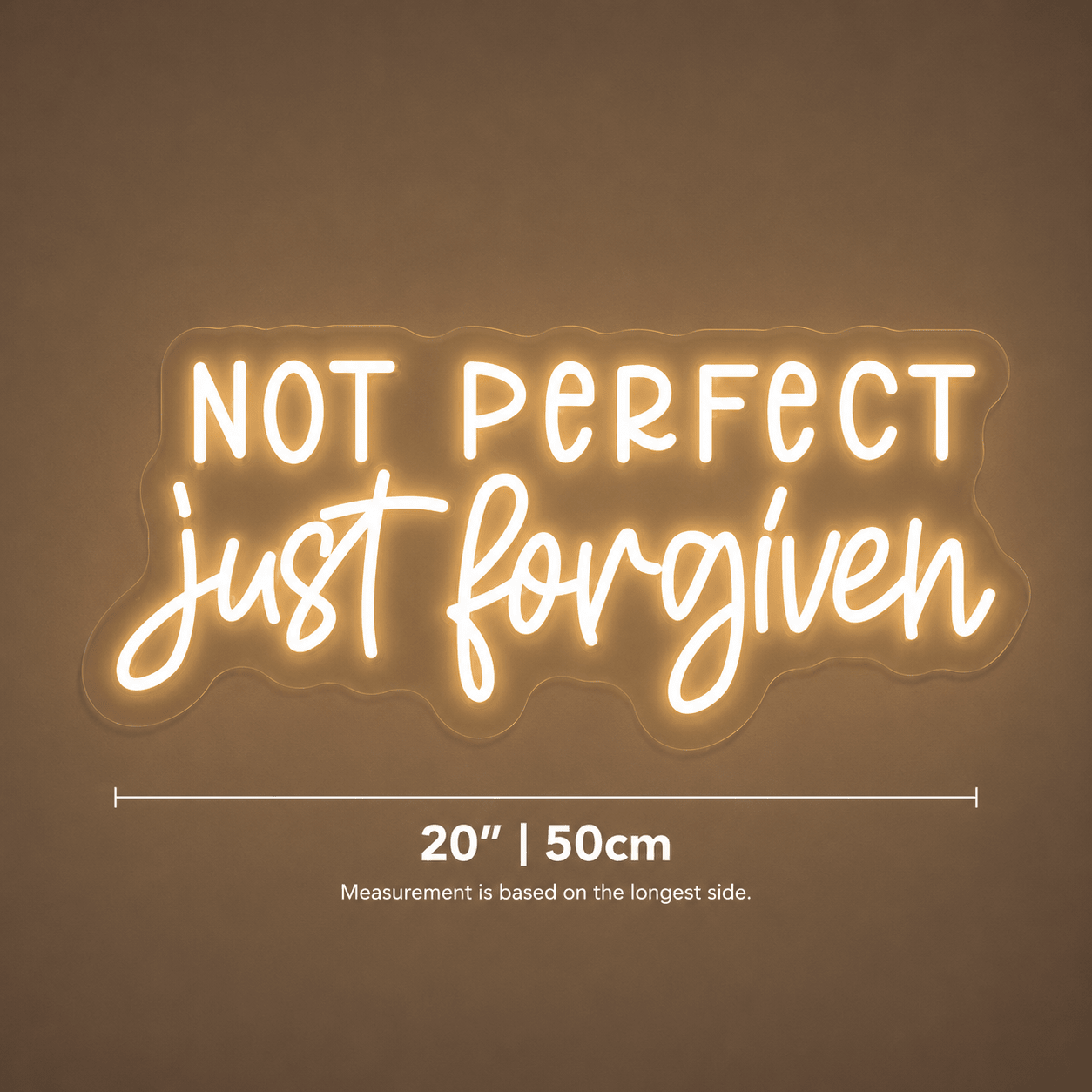 Not Perfect Just Forgotten Wall Decor LED Neon Sign - Shineneon