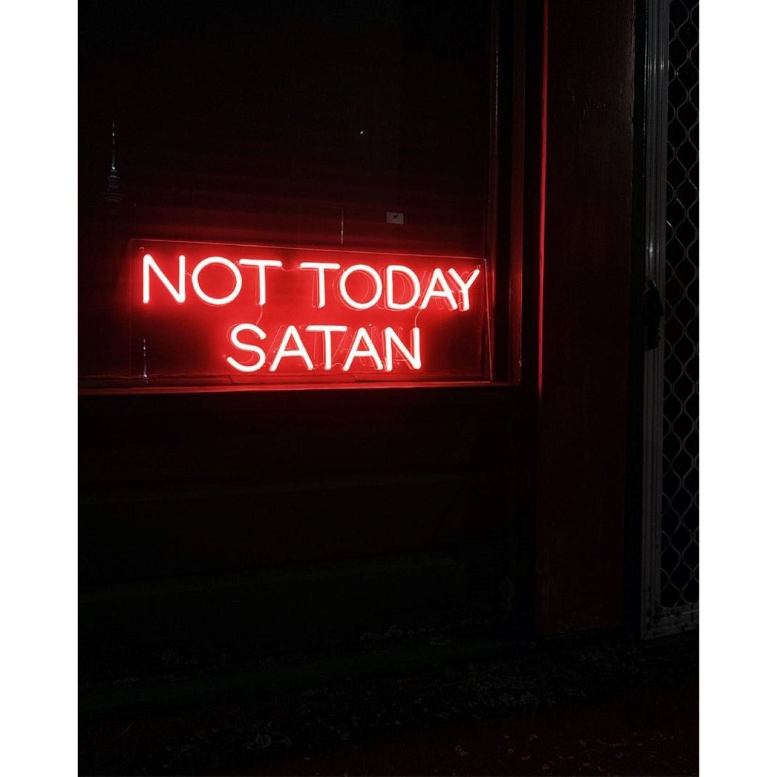 Not Today Satan Led Sign Business Neon Sign - Shineneon