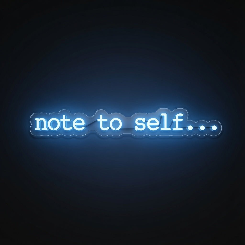 Note To Self LED Neon Sign - Shineneon
