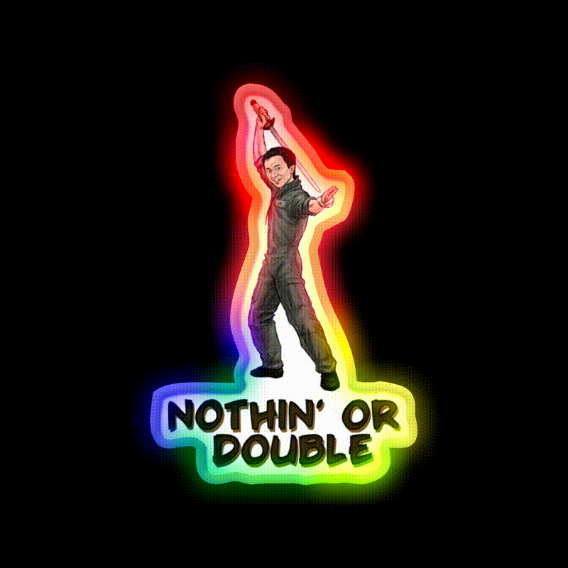 Nothin Or Double Asian Cultural Led Neon Sign Rgb Color - LED neon sign close-up detail