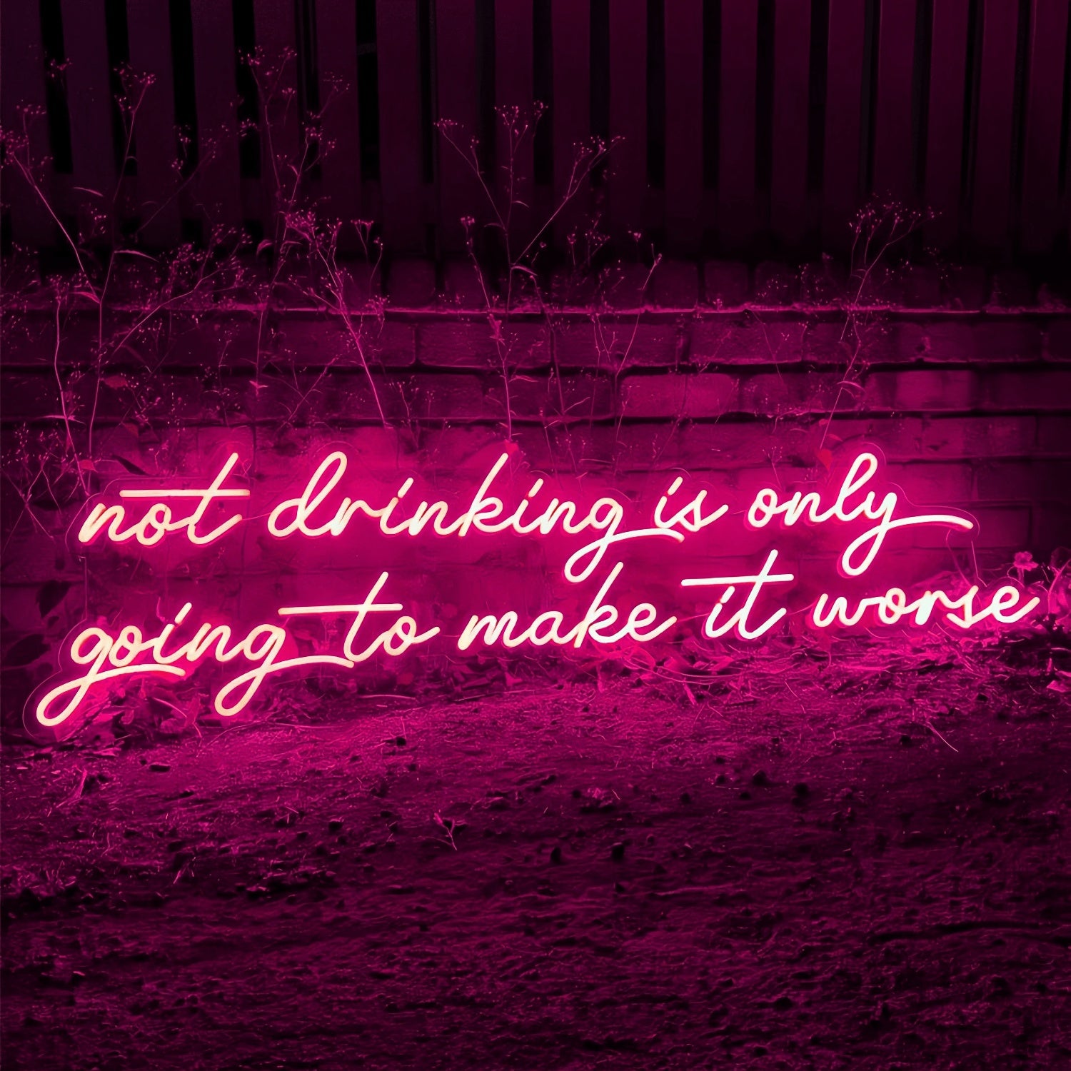 Nothing Ever Goes Wrong Neon Sign For Optimists | Shineneon