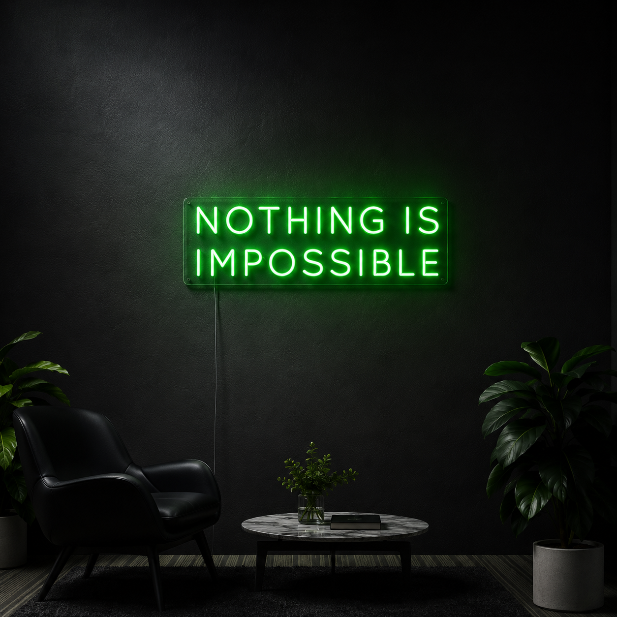 Nothing Is Impossible Wall Decor LED Neon Sign - 02 High-Converting Product Image