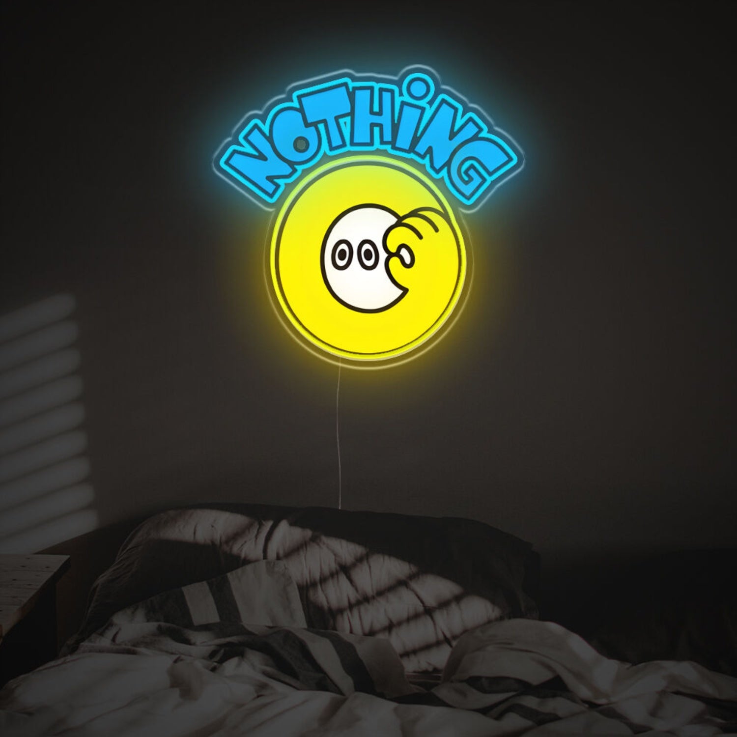 Nothing With Funny Zero Number Led Neon Acrylic Artwork | Shineneon