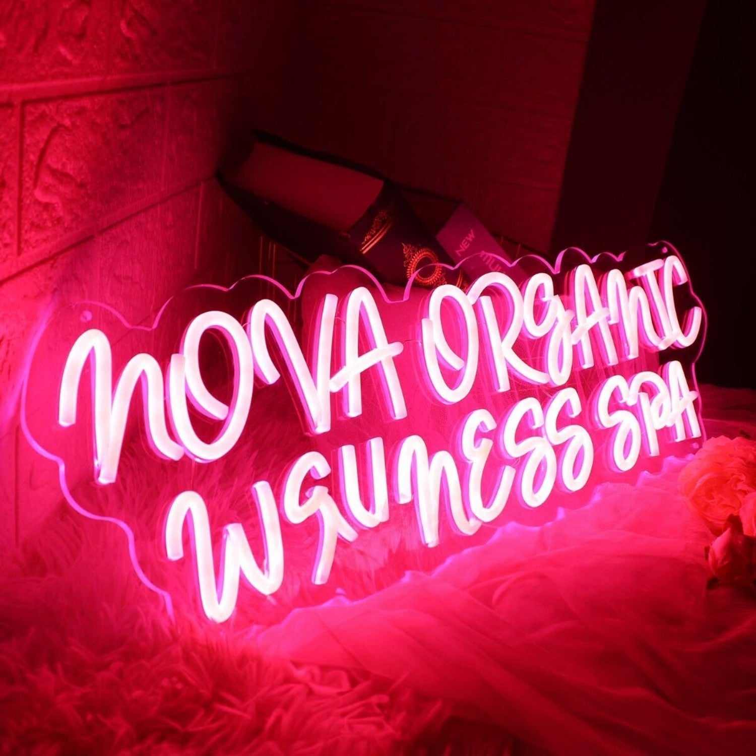 Nova Organic Wellness Spa Red Led Neon Sign - Shineneon