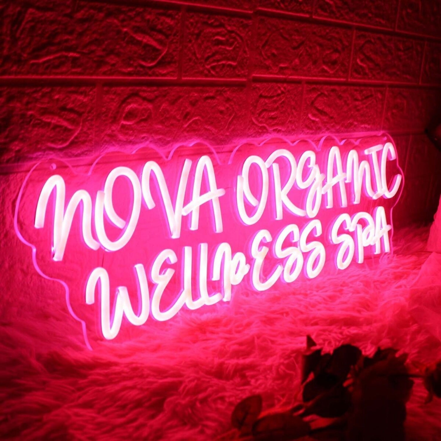 Nova Organic Wellness Spa Red Led Neon Sign - Shineneon