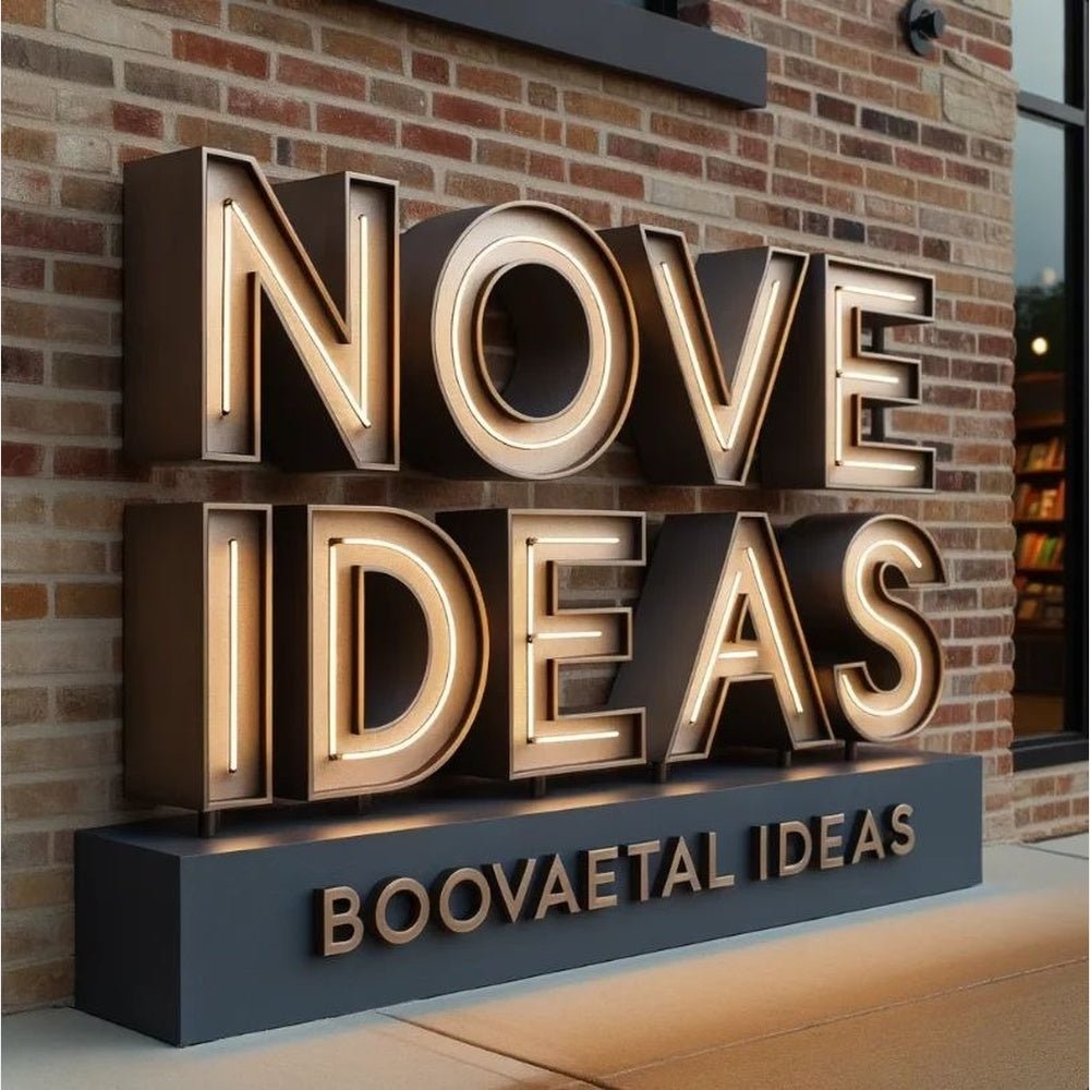 Nove Ideas 3D Frontlit Channel Letters Led Light Sign - Shineneon