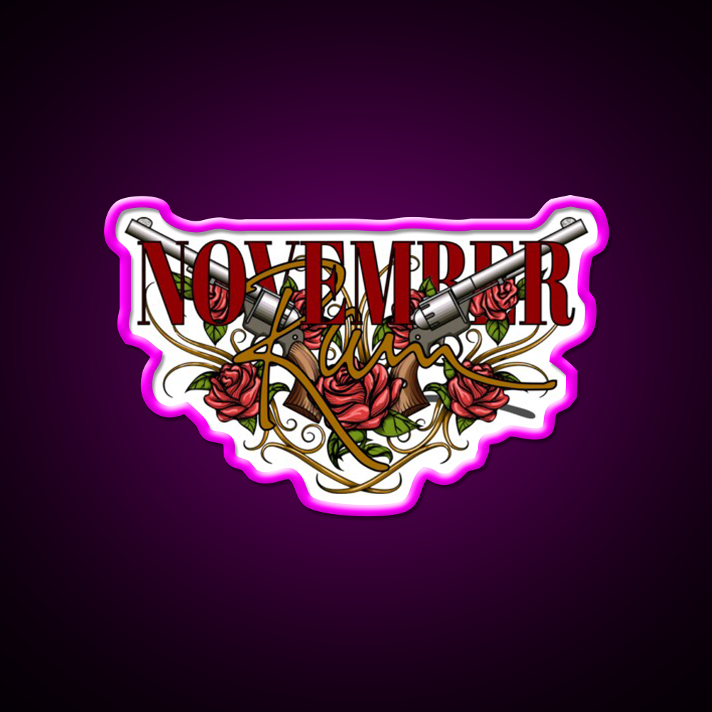 November Rain Welcome Led Neon Sign Open Sign Rgb Color