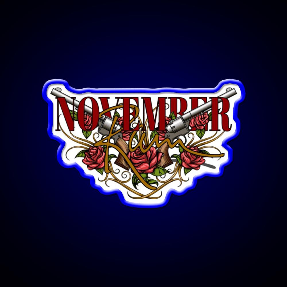 November Rain Welcome Led Neon Sign Open Sign Rgb Color - Shineneon