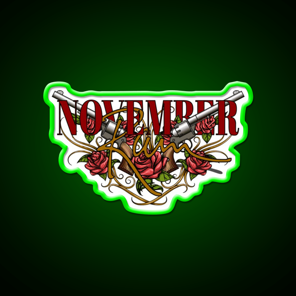 November Rain Welcome Led Neon Sign Open Sign Rgb Color - Shineneon
