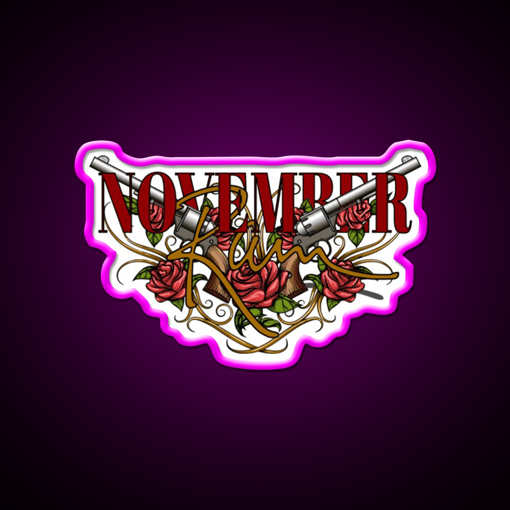 November Rain Welcome Led Neon Sign Open Sign Rgb Color - Shineneon