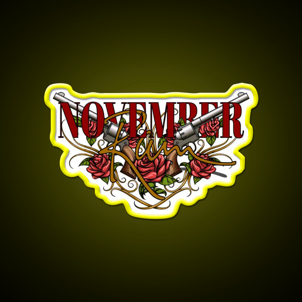 November Rain Welcome Led Neon Sign Open Sign Rgb Color