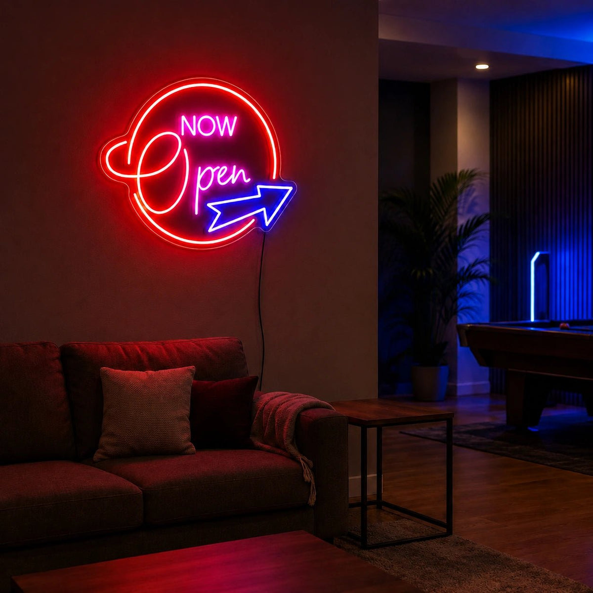 Now Open Arrow LED Neon Sign - Shineneon
