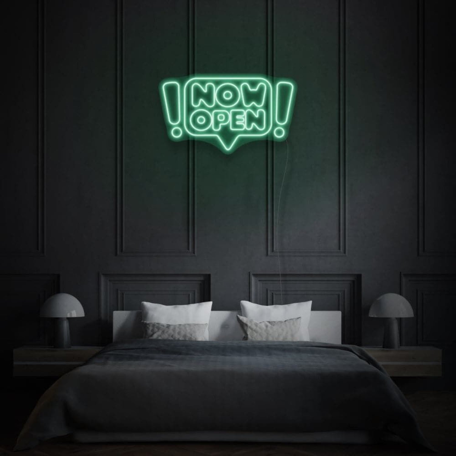 Now Open Neon Writing In Comic Cloud Playful And Inviting | Shineneon