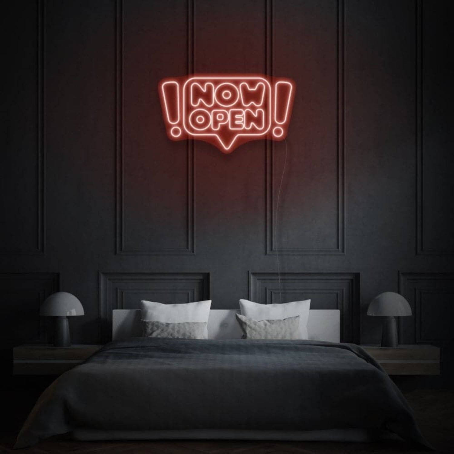 Now Open Neon Writing In Comic Cloud Playful And Inviting | Shineneon