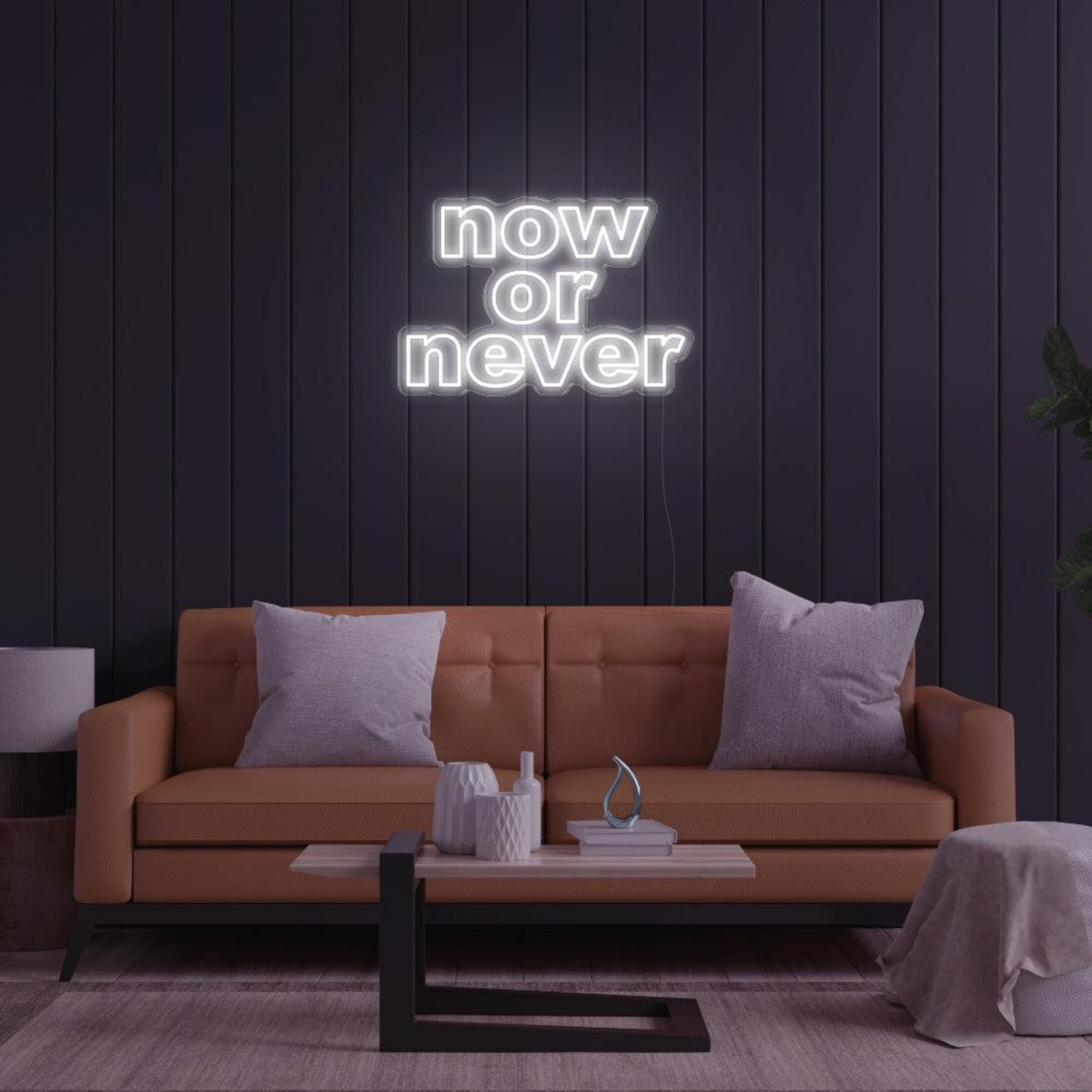 Now Or Never Bright Pink Led Neon Sign For Modern Home Decor | Shineneon
