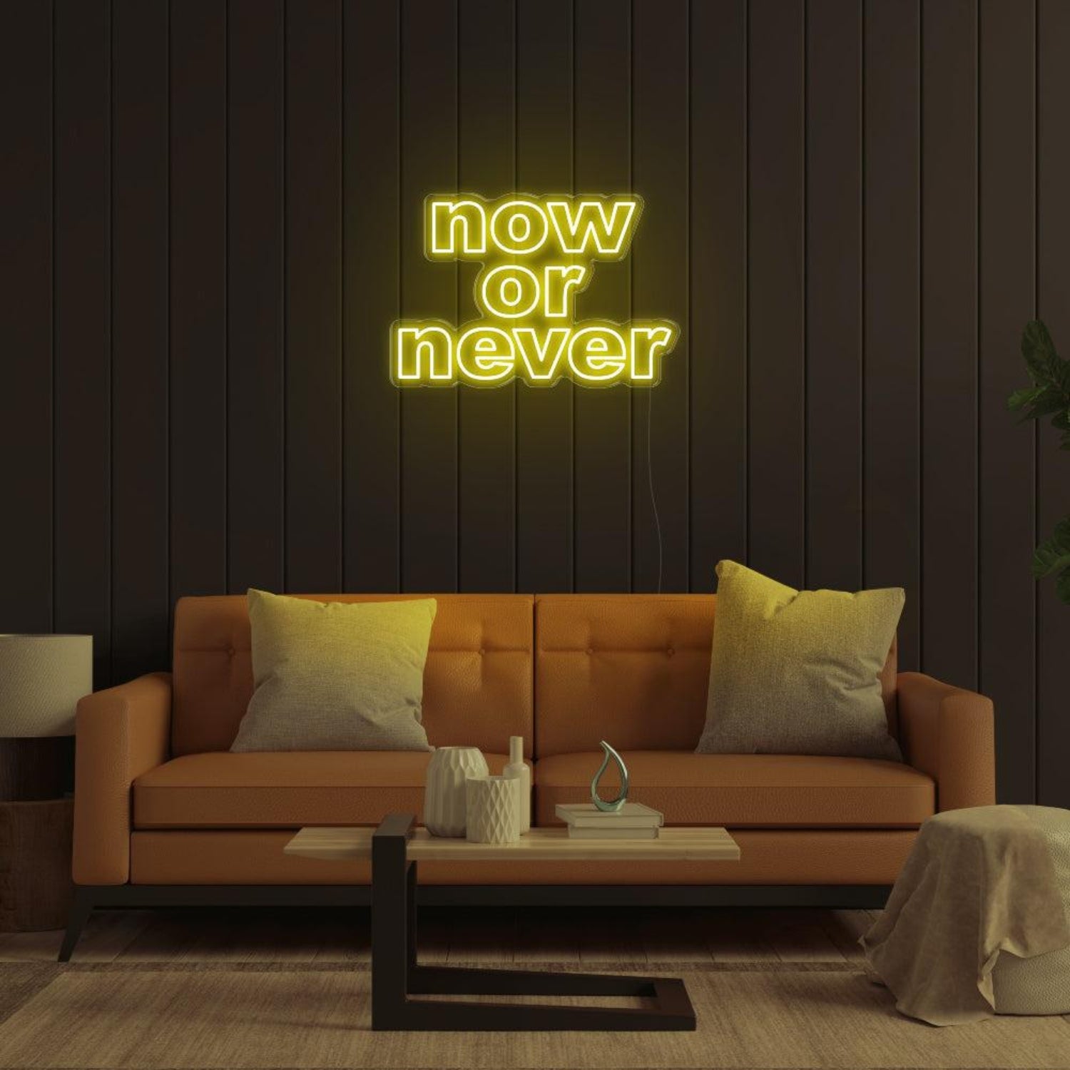 Now Or Never Bright Pink Led Neon Sign For Modern Home Decor | Shineneon