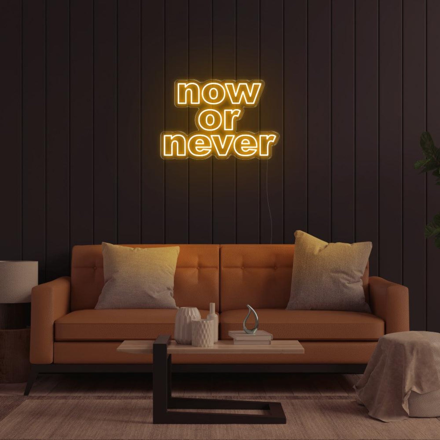 Now Or Never Bright Pink Led Neon Sign For Modern Home Decor | Shineneon