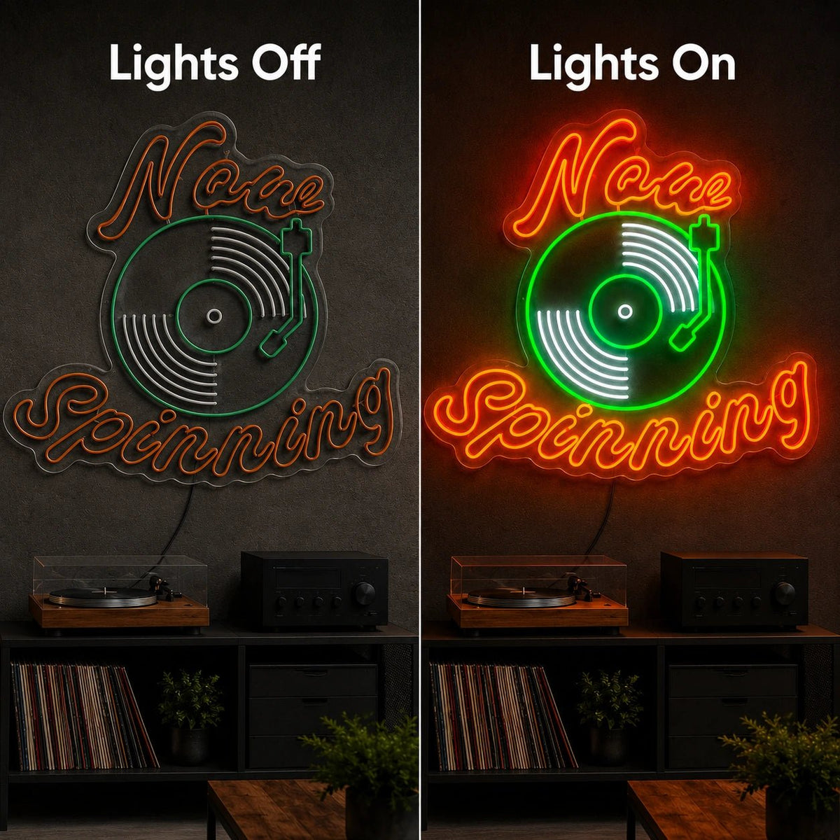 Now Spinning Record Player LED Neon Sign - Shineneon