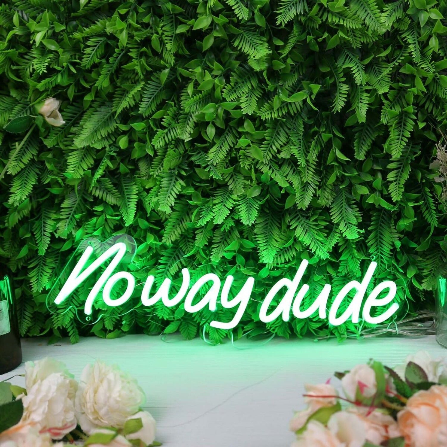 Noway Dude Green Led Neon Sign - Shineneon