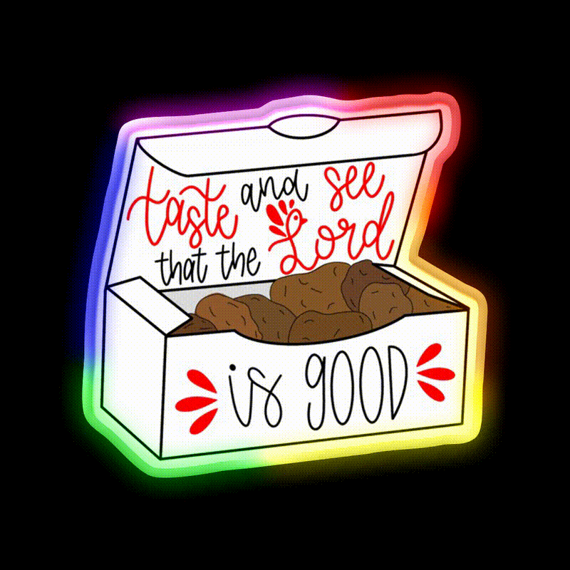 Nuggets Fast Food Led Neon Sign For Burger Place Wall Art Rgb Color