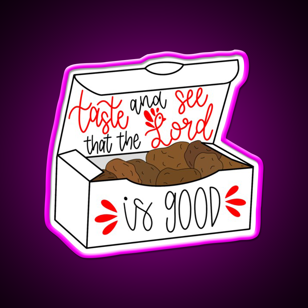 Nuggets Fast Food Led Neon Sign For Burger Place Wall Art Rgb Color