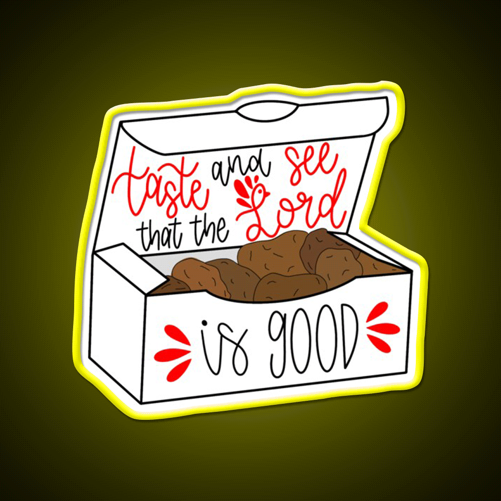 Nuggets Fast Food Led Neon Sign For Burger Place Wall Art Rgb Color