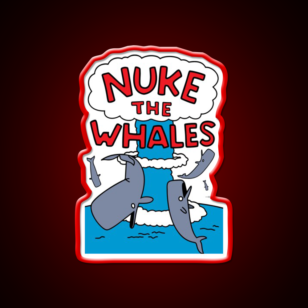 Nuke The Whales Beer Bar Decor Led Neon Sign Rgb Color - LED neon sign view 10
