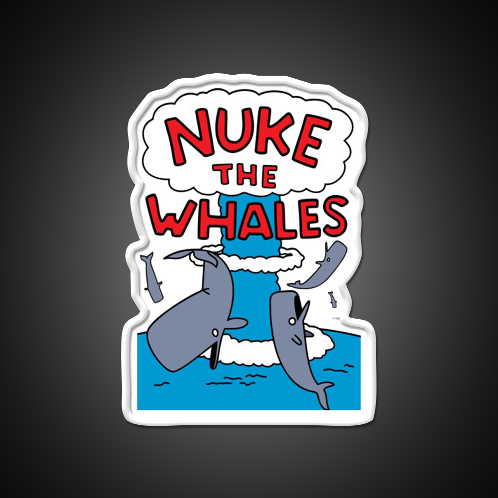 Nuke The Whales Beer Bar Decor Led Neon Sign Rgb Color - LED neon sign view 11