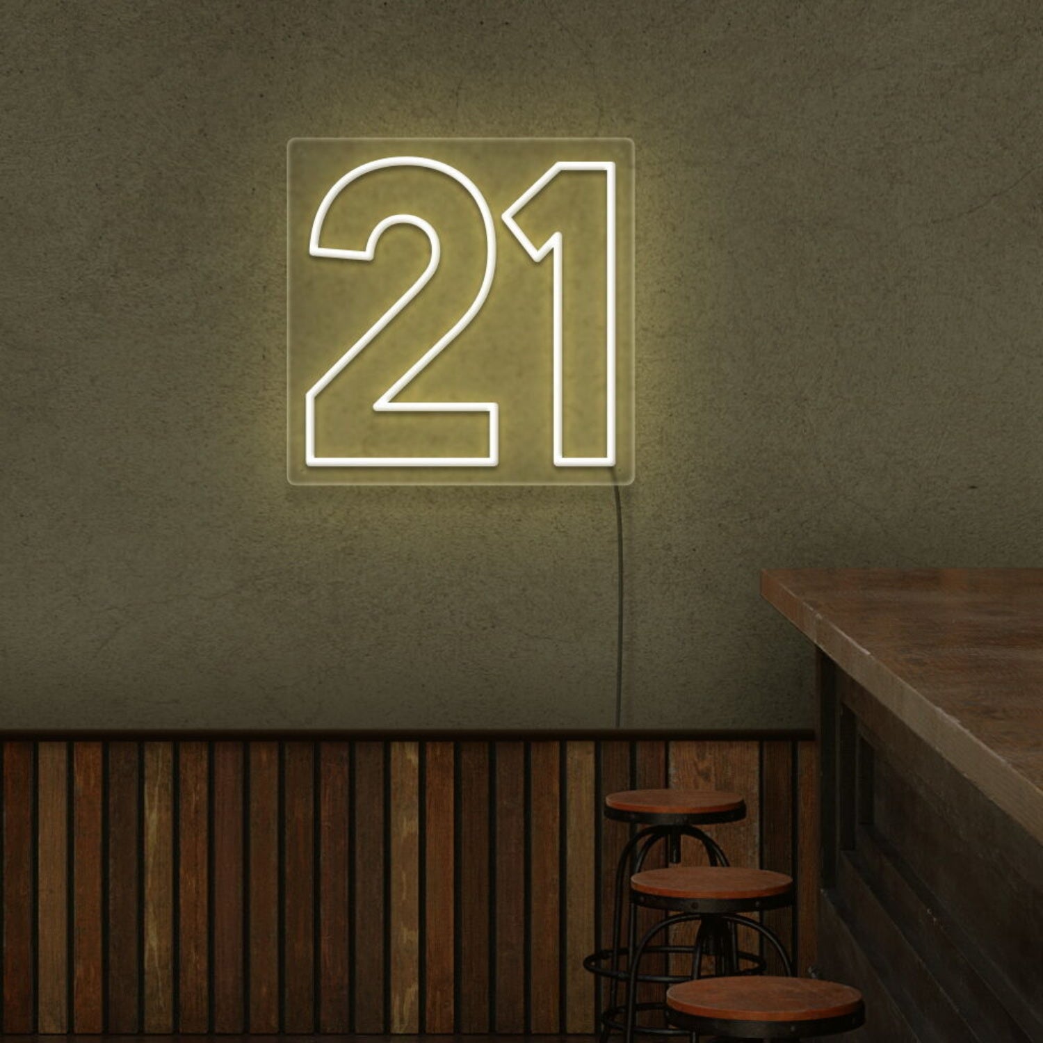 Number 21 Neon Sign | Shineneon