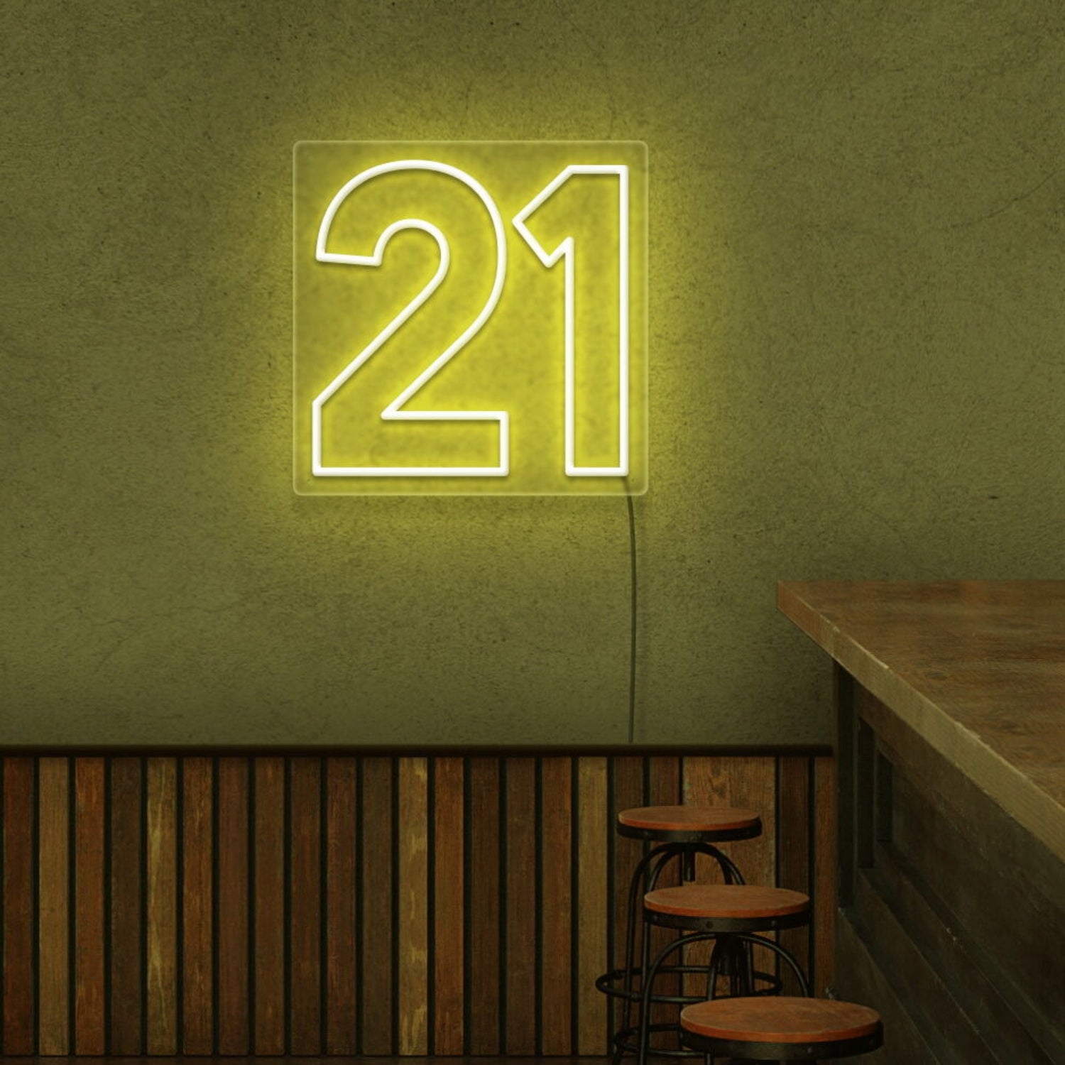 Number 21 Neon Sign | Shineneon