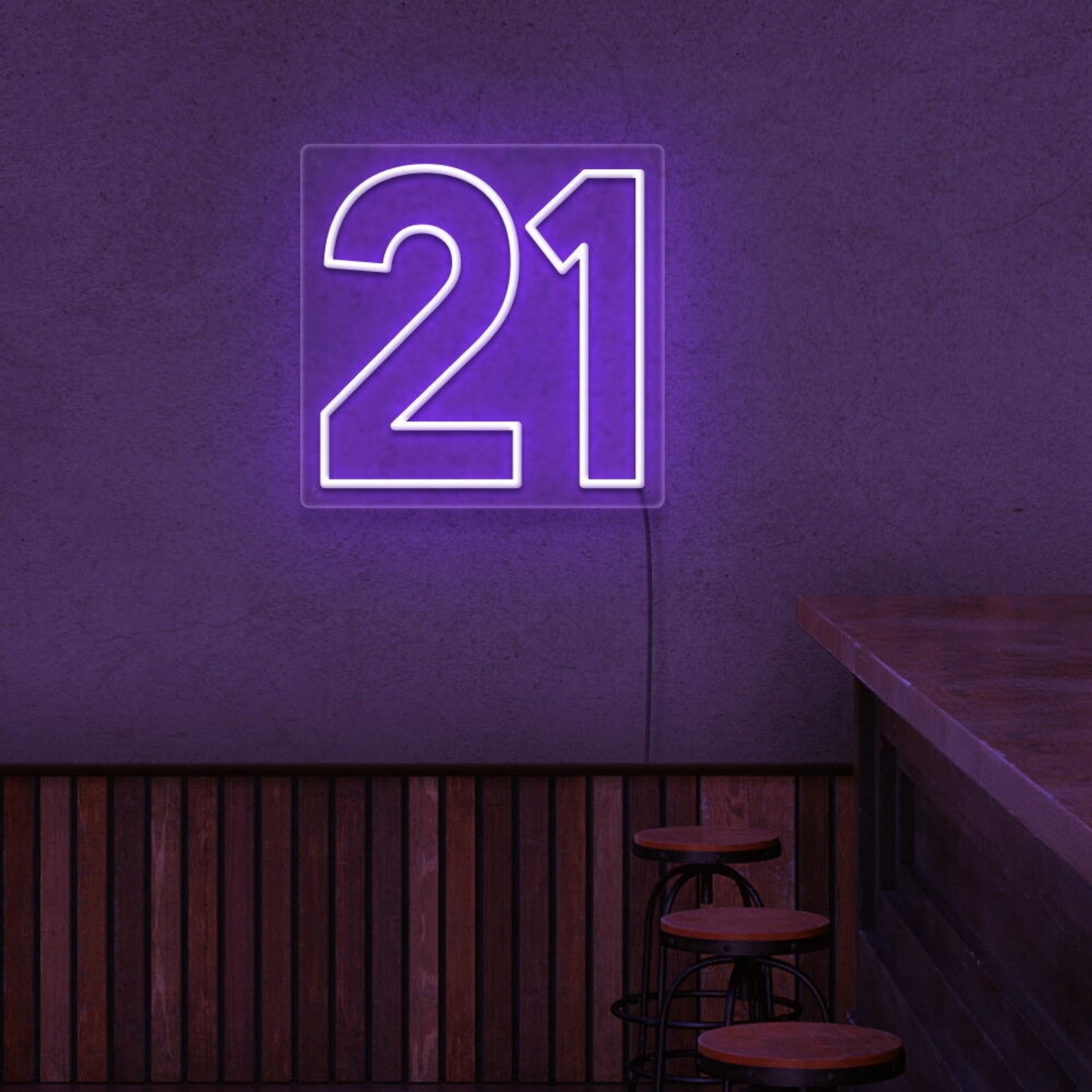 Number 21 Neon Sign | Shineneon