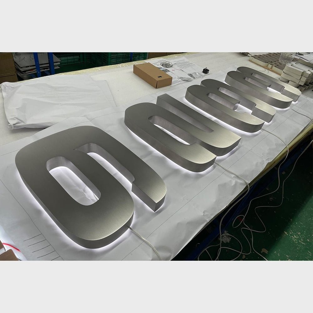 Number 6233 3D Backlit Channel Letters Led Light Sign - Shineneon