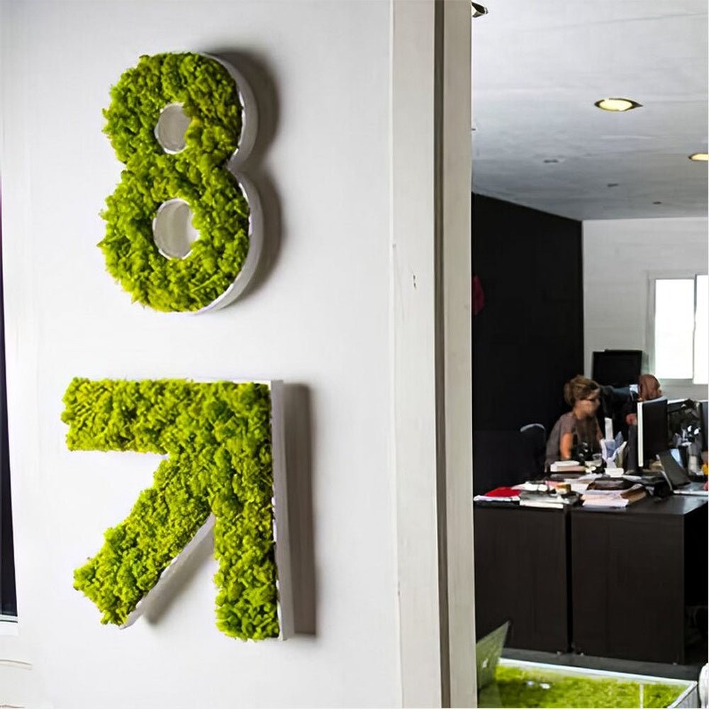 Nunber 8 3D Moss Letter Sign - Shineneon