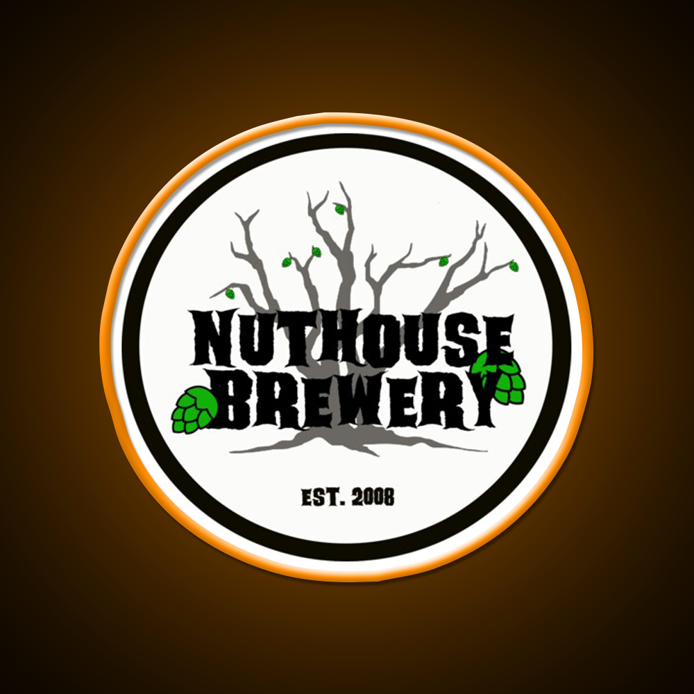Nuthouse Brewery Logo Beer Bar Decor Led Neon Sign Rgb Color - LED neon sign view 6