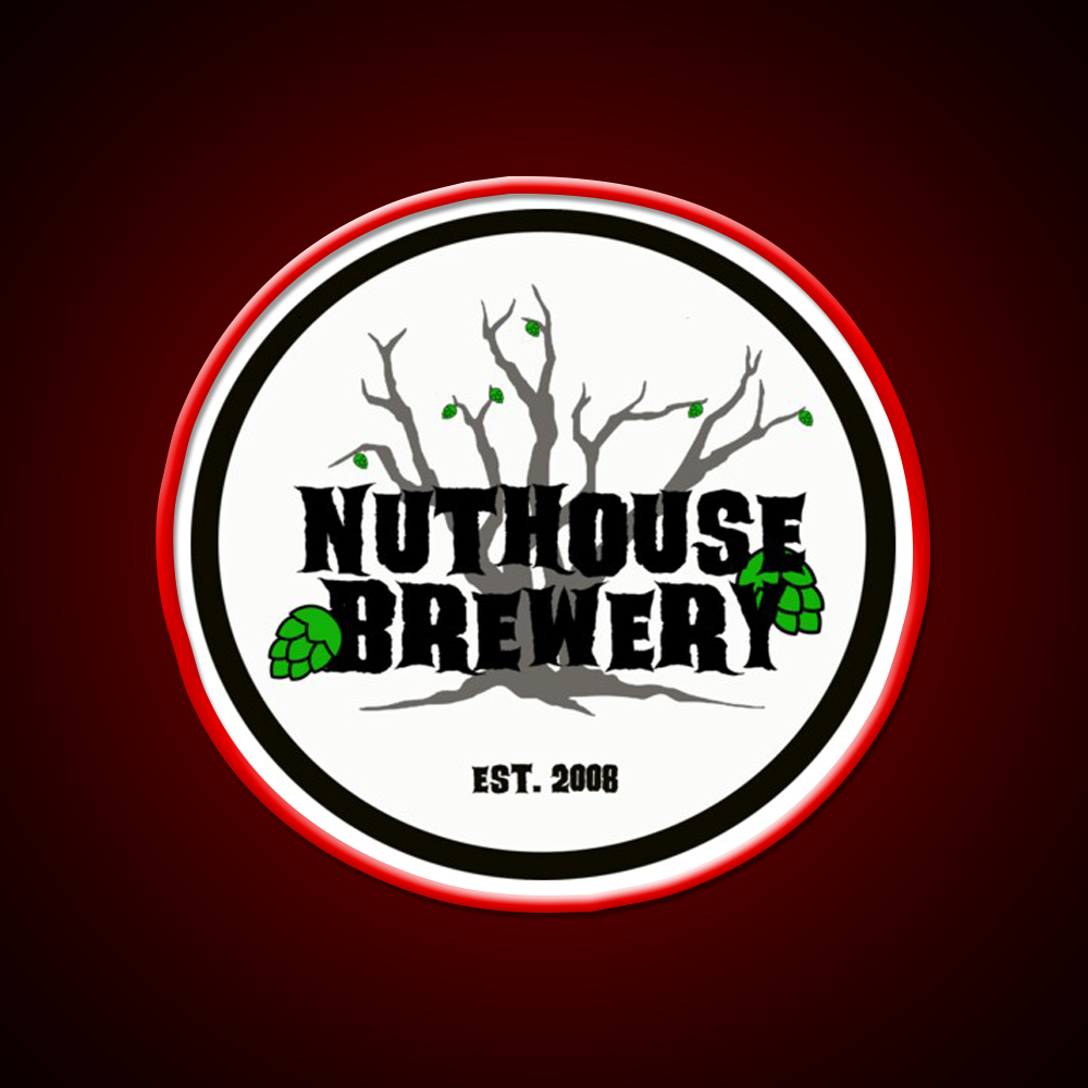 Nuthouse Brewery Logo Beer Bar Decor Led Neon Sign Rgb Color - LED neon sign view 10